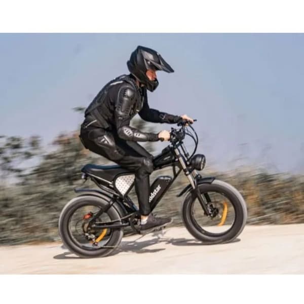 VTT Elcykel Ridstar Q20 motor 1000W (toppeffekt 1500W) 48V20AH 60-80km 50km/h Shimano 7 växlar terrängdäck 20"*4.0 Svart