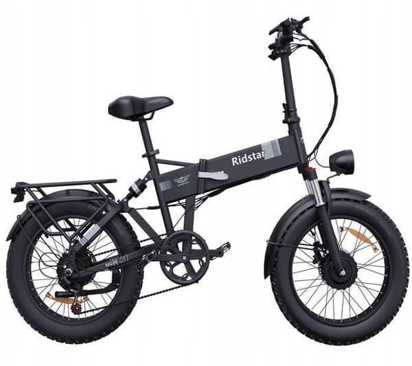 Elfoldercykel - RIDSTAR - H20 Pro - 2000W - 48V/23Ah - 20"*4.0 - Svart