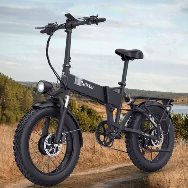Elfoldercykel - RIDSTAR - H20 Pro - 2000W - 48V/23Ah - 20"*4.0 - Svart
