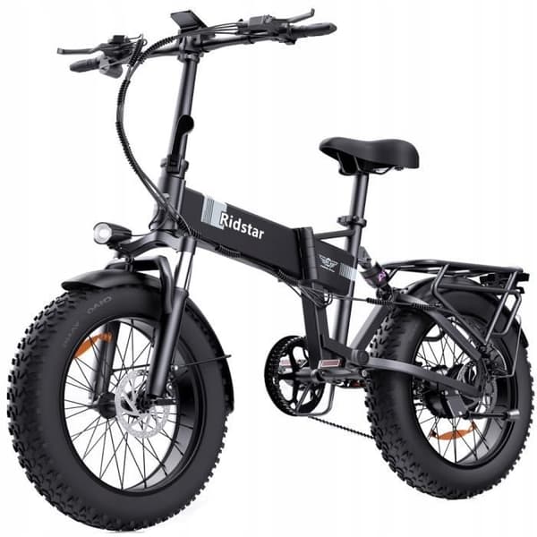 Ridstar H20 Elcykel - 48V14Ah 1000W - Maxhastighet 50 km-h - Shimano 7 växlar