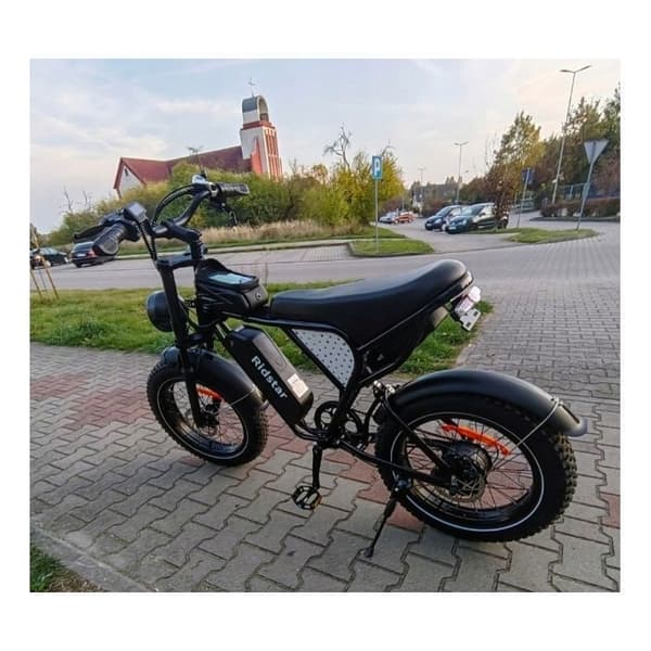 VTT Elcykel Ridstar Q20MIN 1000W 48V15Ah PAS-läge 80KM 20" 7 växlar Svart E-cykel Stad Snö Universitet Student