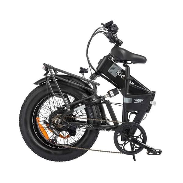 Elcykel-Ridstar H20 Pro-motor 2000W, batteri 48V 23AH, däck 20×4", svart