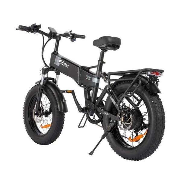 Elcykel-Ridstar H20 Pro-motor 2000W, batteri 48V 23AH, däck 20×4", svart