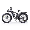 Miniatyrbild 4 av 4: Elektrisk cykel Ridstar E26 Pro - Dubbelmotorer 500W*2 Batteri 48V23Ah Däck 26" Hydrauliska skivbromsar - Svart