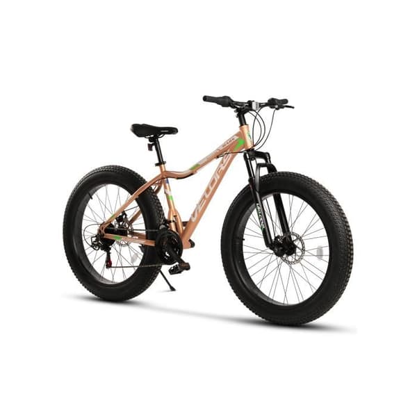 26-tums Fat Tire 4.0 MTB 21 växlar Shimano växelsystem, mekaniska skivbromsar, Fat Bike mountainbike