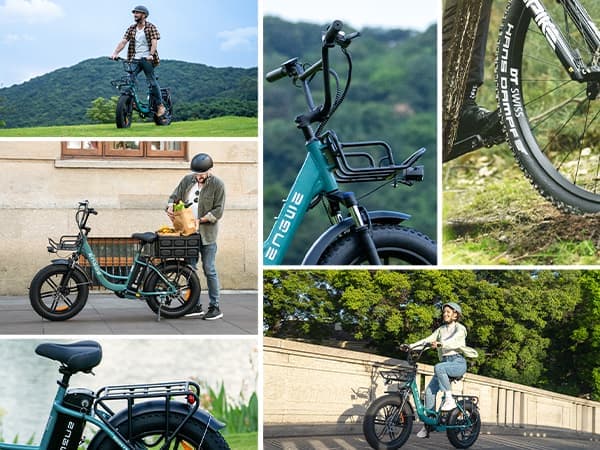 ENGWE L20 Boost 20AH batteri, 126 km rækkevidde, 20*4,0 tommer voksen elcykel med fede dæk