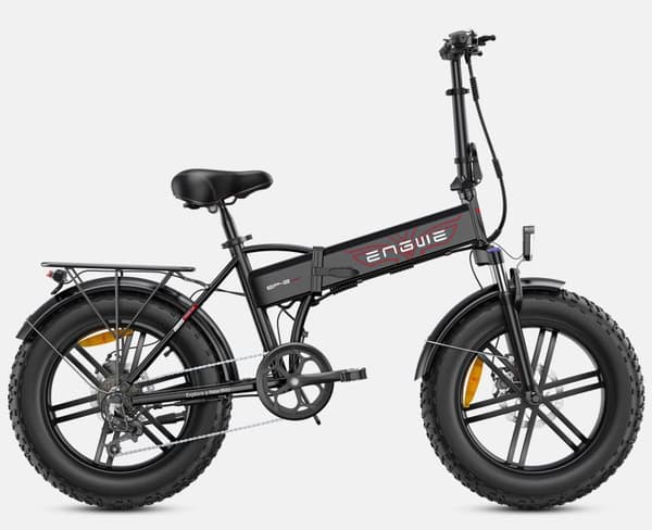 ENGWE EP-2 Boost Hopfällbar Elcykel, 20''* 4'' Terrängdäck, 48V13Ah Löstagbart Batteri, Räckvidd Upp till 120 km