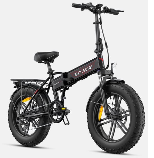 ENGWE EP-2 Boost Hopfällbar Elcykel, 20''* 4'' Terrängdäck, 48V13Ah Löstagbart Batteri, Räckvidd Upp till 120 km