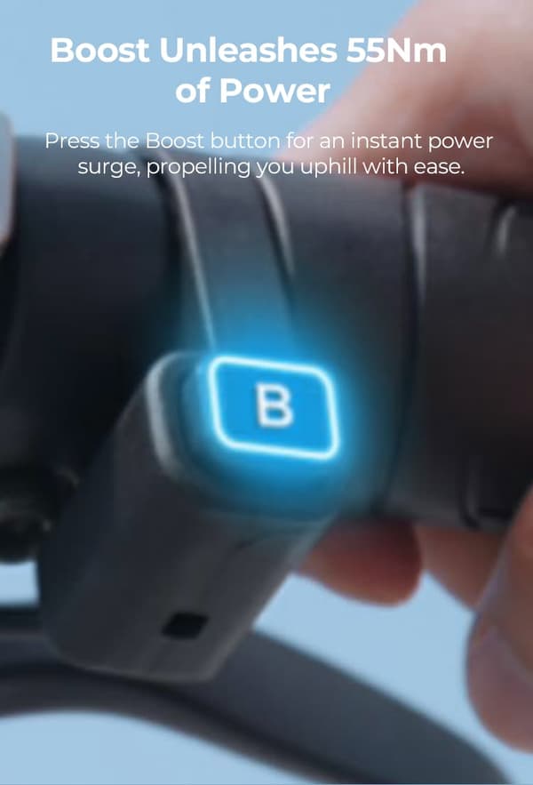 ENGWE EP-2 Boost taitettava sähköpyörä, 20 ''* 4 '' maastorenkaat, 48V13Ah irrotettava akku, kantama jopa 120 km