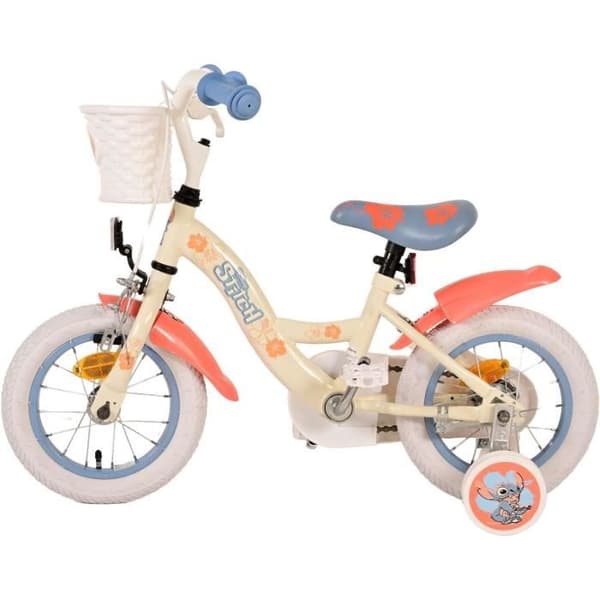 Barncykel - VOLARE - Disney Stitch - 12 tum - Backbroms - Avtagbara stödhjul