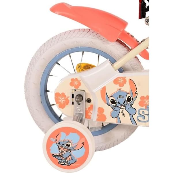 Barncykel - VOLARE - Disney Stitch - 12 tum - Backbroms - Avtagbara stödhjul
