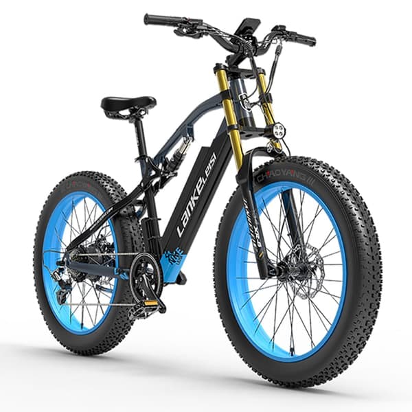 Elektrisk mountainbike Lankeleisi RV700, motor 48V 1000W, 26″ tykke dæk, Explorer elektrisk jagtcykel