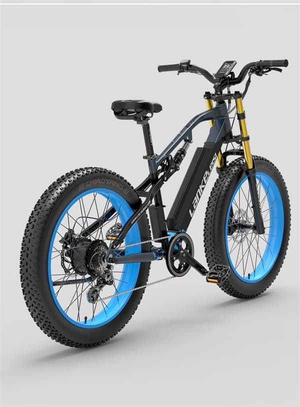 Elektrisk mountainbike Lankeleisi RV700, motor 48V 1000W, 26″ tykke dæk, Explorer elektrisk jagtcykel