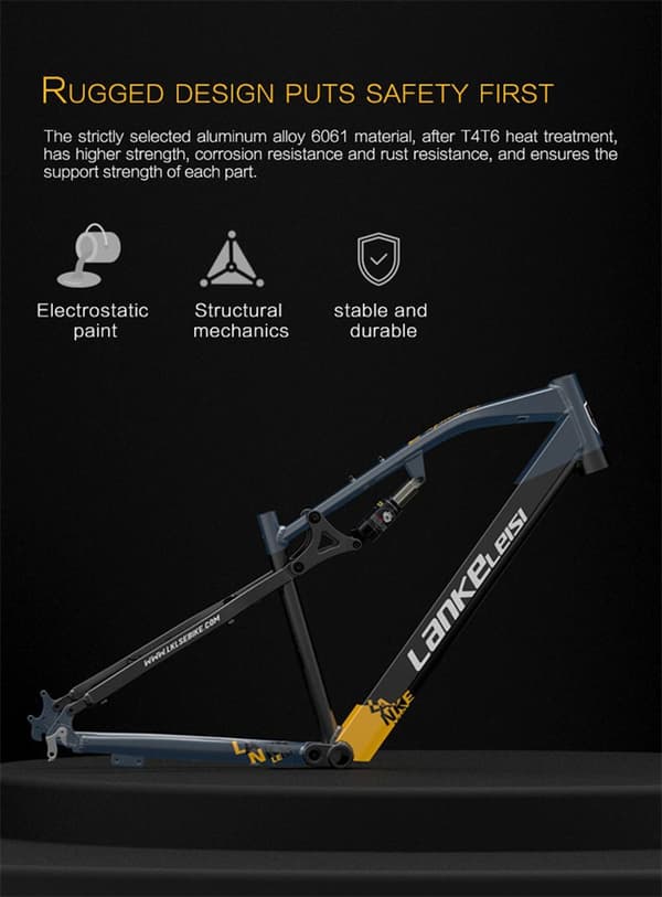 Elektrisk mountainbike Lankeleisi RV700, motor 48V 1000W, 26″ tykke dæk, Explorer elektrisk jagtcykel