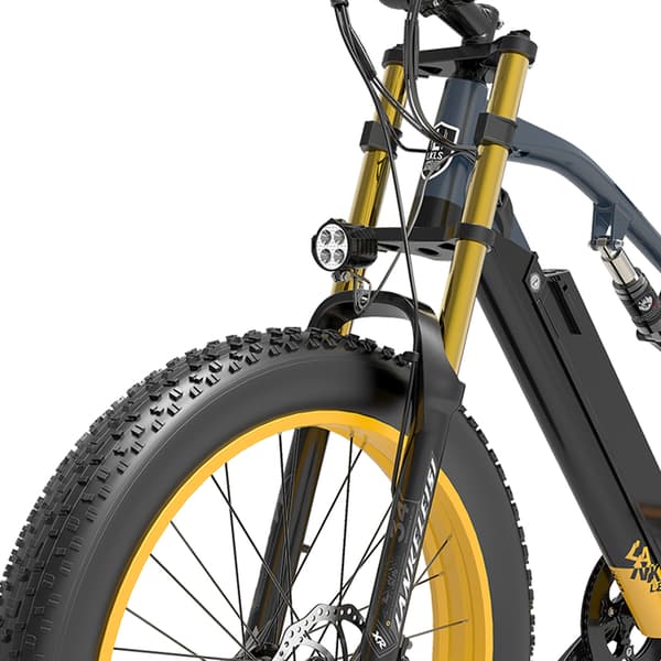 Elektrisk mountainbike Lankeleisi RV700, motor 48V 1000W, 26″ tykke dæk, Explorer elektrisk jagtcykel