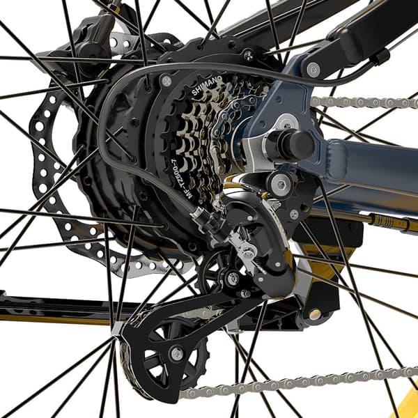 Elektrisk mountainbike Lankeleisi RV700, motor 48V 1000W, 26″ tykke dæk, Explorer elektrisk jagtcykel