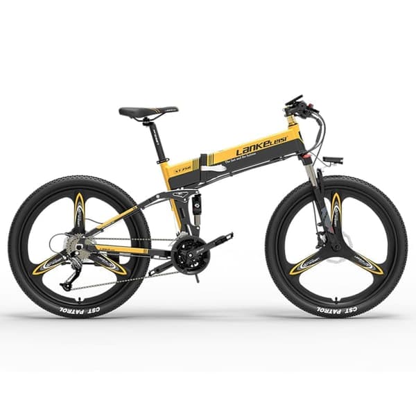 Elektrisk foldecykel LANKELEISI XT750 Sports, Motor 500W 48V, Shimano 9 Gear