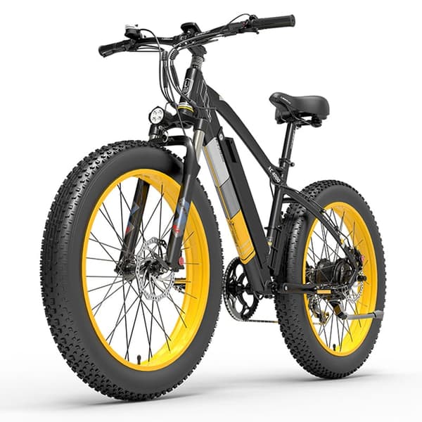 Elektrisk mountainbike med fatdæk LANKELEISI XC4000, motor 48V 1000W, 17,5Ah batteri,