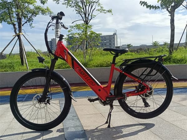 Elcykel LANKELEISI ES500PRO, 500W motor 48V 14.5Ah batteri 24'' däck 32km/h maxhastighet