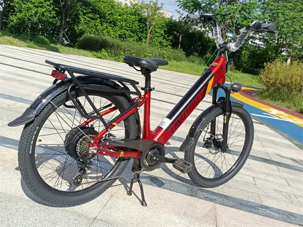 Elcykel LANKELEISI ES500PRO, 500W motor 48V 14.5Ah batteri 24'' däck 32km/h maxhastighet
