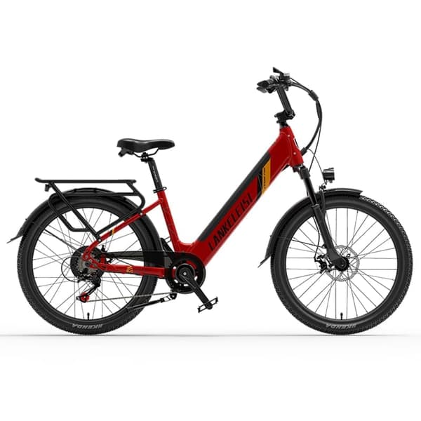 Elcykel LANKELEISI ES500PRO, 500W motor 48V 14.5Ah batteri 24'' däck 32km/h maxhastighet