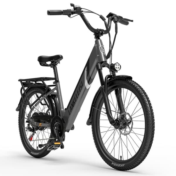 Elcykel LANKELEISI ES500PRO, 500W motor 48V 14.5Ah batteri 24'' däck 32km/h maxhastighet