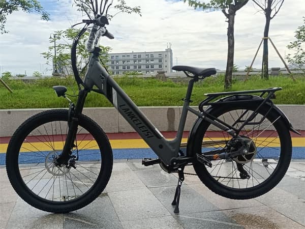 Elcykel LANKELEISI ES500PRO, 500W motor 48V 14.5Ah batteri 24'' däck 32km/h maxhastighet