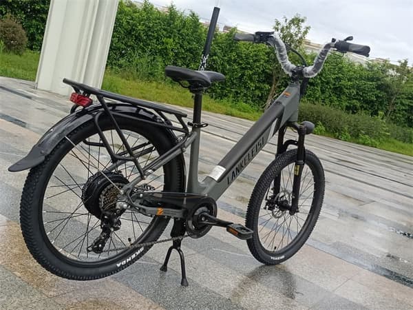 Elcykel LANKELEISI ES500PRO, 500W motor 48V 14.5Ah batteri 24'' däck 32km/h maxhastighet