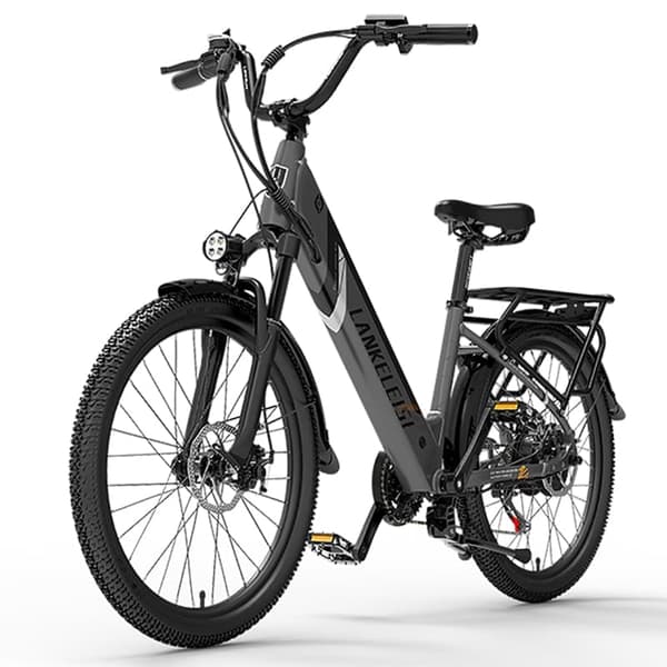 Elcykel LANKELEISI ES500PRO, 500W motor 48V 14.5Ah batteri 24'' däck 32km/h maxhastighet