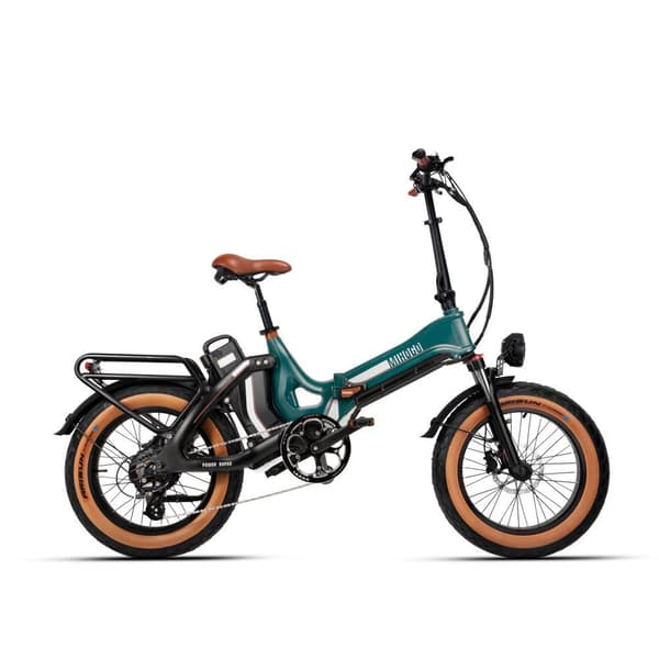 MIHOGO ONE e-cykel: 267 km rækkevidde, 40 km/t, dobbelt batteri, magnesiumramme, 750 W motor, Shimano 7-trins, hydrauliske bremser