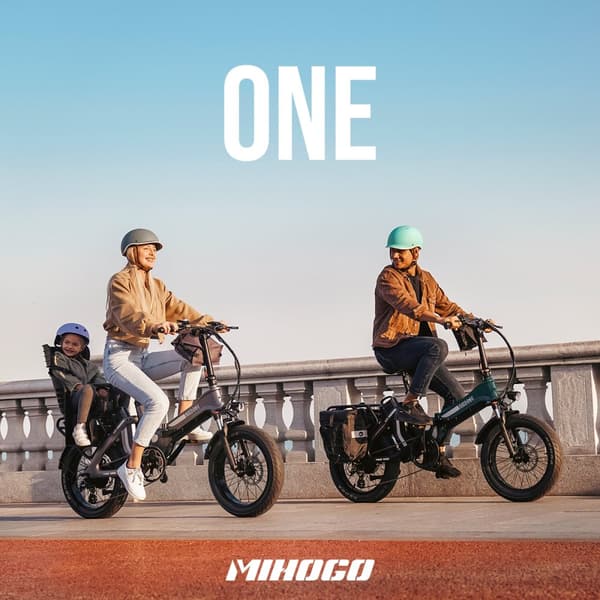 MIHOGO ONE e-cykel: 267 km rækkevidde, 40 km/t, dobbelt batteri, magnesiumramme, 750 W motor, Shimano 7-trins, hydrauliske bremser