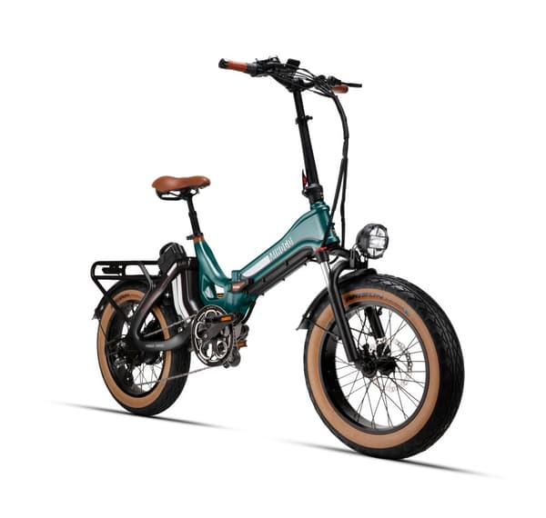 MIHOGO ONE e-cykel: 267 km rækkevidde, 40 km/t, dobbelt batteri, magnesiumramme, 750 W motor, Shimano 7-trins, hydrauliske bremser