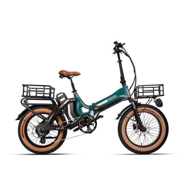 MIHOGO ONE e-cykel: 267 km rækkevidde, 40 km/t, dobbelt batteri, magnesiumramme, 750 W motor, Shimano 7-trins, hydrauliske bremser
