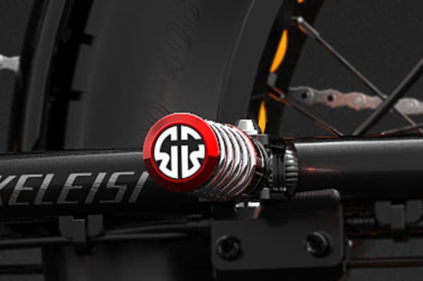 Elcykel LANKELEISI X-Black Knight, Moto Style, 2000W dubbelmotor, 48V 45Ah Samsung dubbelbatteri