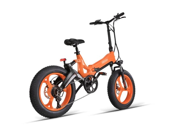 MIHOGO NX 750W elcykel med fede dæk: 120 km rækkevidde, 40 km/t, app-kontrol, hydraulisk affjedring, foldbar magnesiumramme