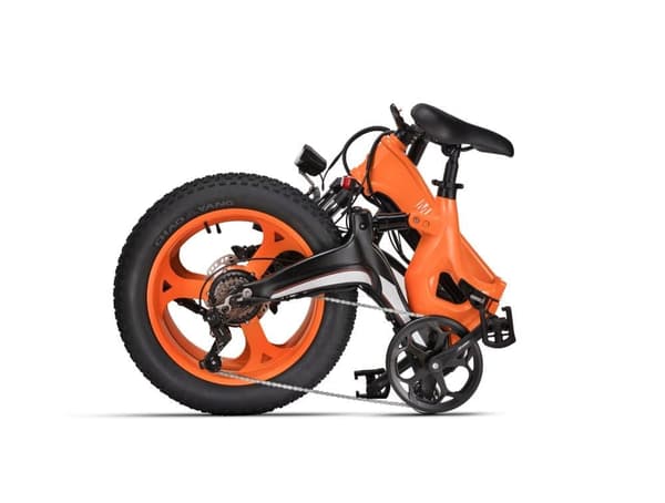 MIHOGO NX 750W elcykel med fede dæk: 120 km rækkevidde, 40 km/t, app-kontrol, hydraulisk affjedring, foldbar magnesiumramme