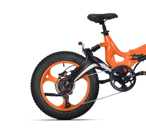 MIHOGO NX 750W elcykel med fede dæk: 120 km rækkevidde, 40 km/t, app-kontrol, hydraulisk affjedring, foldbar magnesiumramme