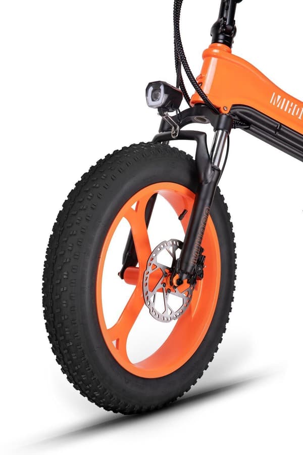MIHOGO NX 750W elcykel med fede dæk: 120 km rækkevidde, 40 km/t, app-kontrol, hydraulisk affjedring, foldbar magnesiumramme