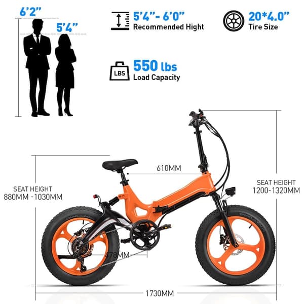 MIHOGO NX 750W elcykel med fede dæk: 120 km rækkevidde, 40 km/t, app-kontrol, hydraulisk affjedring, foldbar magnesiumramme
