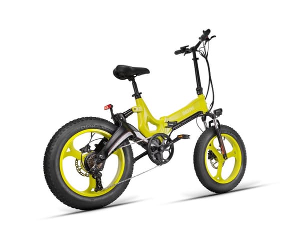 MIHOGO NX 750W elcykel med fede dæk: 120 km rækkevidde, 40 km/t, app-kontrol, hydraulisk affjedring, foldbar magnesiumramme
