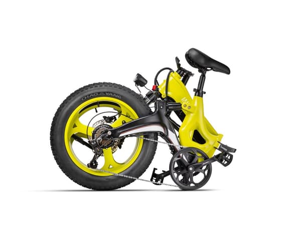 MIHOGO NX 750W elcykel med fede dæk: 120 km rækkevidde, 40 km/t, app-kontrol, hydraulisk affjedring, foldbar magnesiumramme