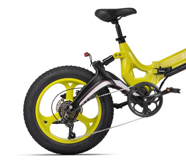 MIHOGO NX 750W elcykel med fede dæk: 120 km rækkevidde, 40 km/t, app-kontrol, hydraulisk affjedring, foldbar magnesiumramme