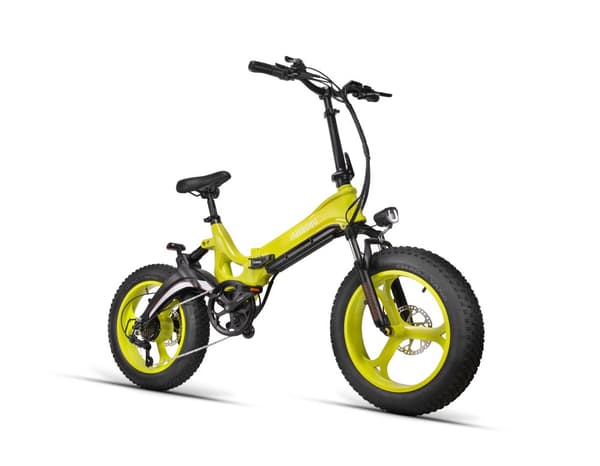 MIHOGO NX 750W elcykel med fede dæk: 120 km rækkevidde, 40 km/t, app-kontrol, hydraulisk affjedring, foldbar magnesiumramme