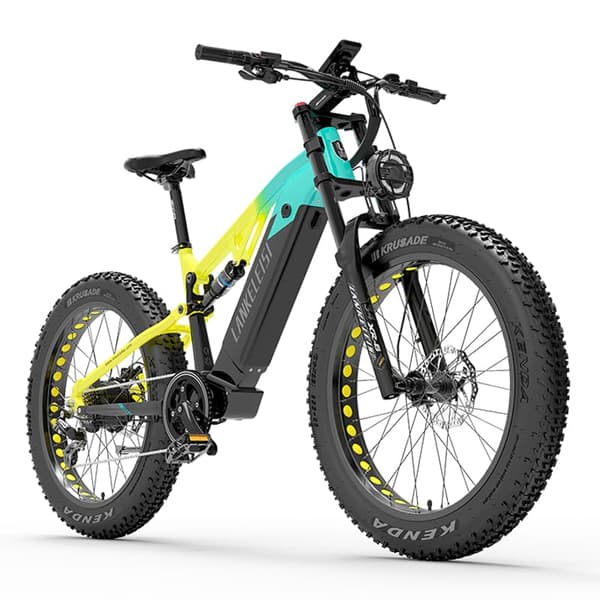 El-mountainbike LANKELEISI RV800 Plus, Bafang-motor 750W, 48V 20Ah Samsung-batteri