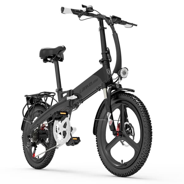 Hopfällbar elcykel för stadscyklar Lankeleisi G660, 500W 48V 12.8Ah, 20"