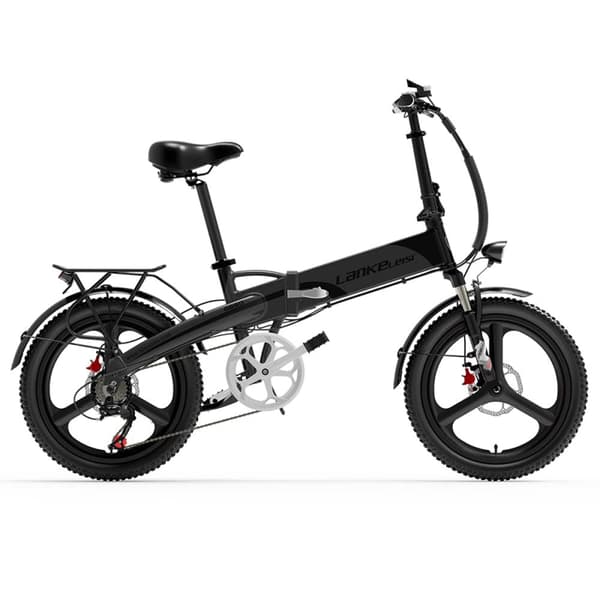 Hopfällbar elcykel för stadscyklar Lankeleisi G660, 500W 48V 12.8Ah, 20"