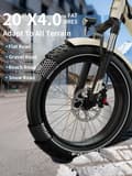 Miniatyrbillede 7 af 11: Onesport OT16 MAX 500W elcykel 120 km rækkevidde ved 50 km/t hastighed | 7-trins Shimano | Urban pendling elektrisk cykel