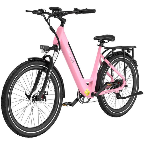 Elcykel 27,5" - E-bike 36V 10,4Ah|250W| Räckvidd 50KM | LCD-skärm | Skivbromsar| NFC| APP - RCB G6 Rosa