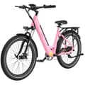 Miniatyrbild 1 av 6: Elcykel 27,5" - E-bike 36V 10,4Ah|250W| Räckvidd 50KM | LCD-skärm | Skivbromsar| NFC| APP - RCB G6 Rosa