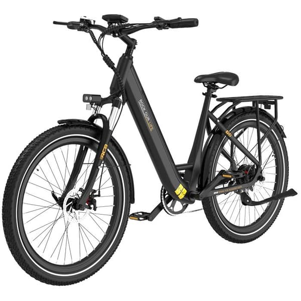 Elcykel 27.5" - E-cykel 36V 10.4Ah|250W| Räckvidd 50KM | LCD-skärm | Skivbromsar| NFC| APP - RCB G6 Svart
